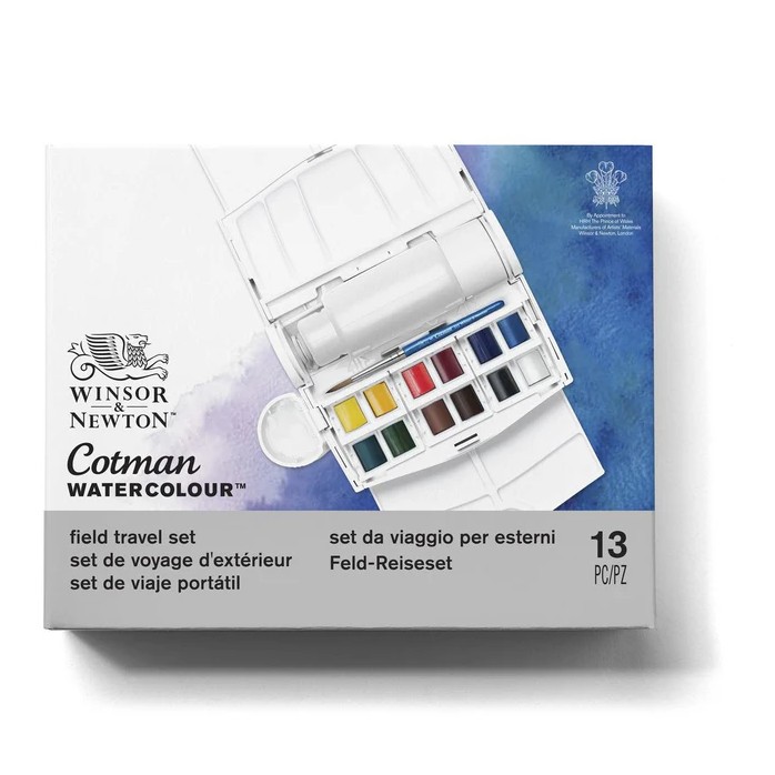 SET ACUARELA VIAJE PORTATIL COTMAN WINSOR AND NEWTON X 12 2