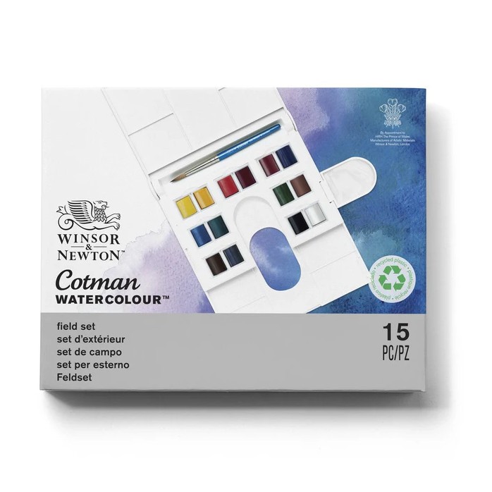 SET ACUARELA DE CAMPO COTMAN WINSOR AND NEWTON X 15 2