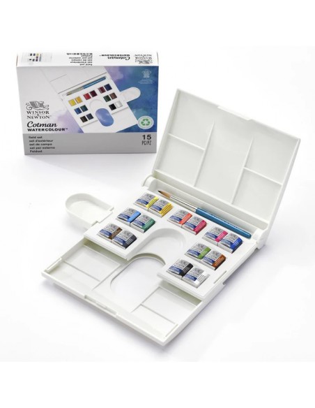SET ACUARELA DE CAMPO COTMAN WINSOR AND NEWTON X 15
