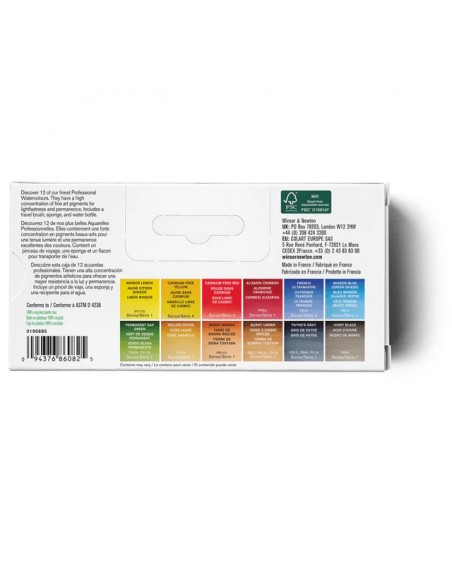 SET ACUARELA DE BOLSILLO CALIDAD ARTISTA WINSOR AND NEWTON