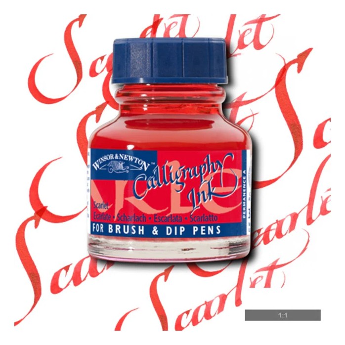 TINTA PARA CALIGRAFÍA WINSOR AND NEWTON 30ML 2