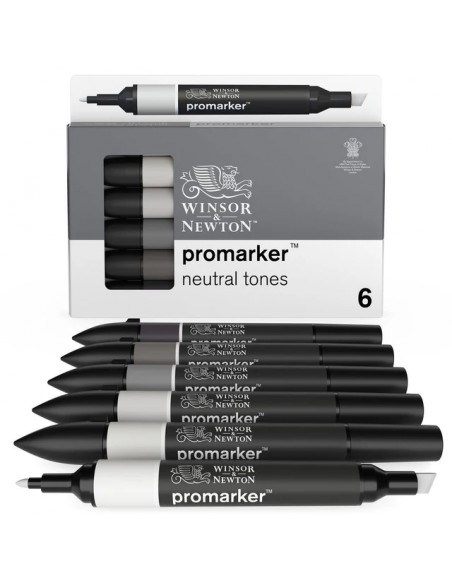 SET MARCADORES PROMARKER WINSOR AND NEWTON NEUTRAL TONES