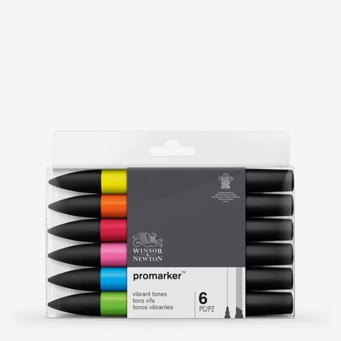 SET MARCADORES PROMARKER WINSOR AND NEWTON VIBRANTES 2