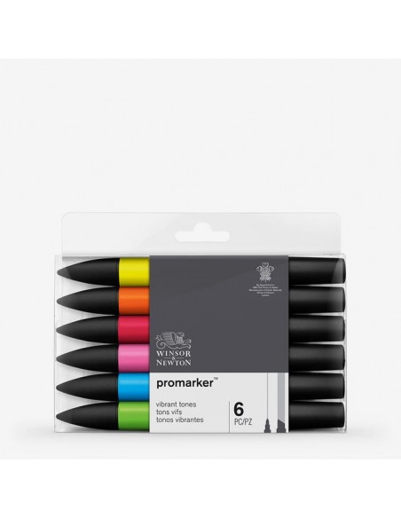 SET MARCADORES PROMARKER WINSOR AND NEWTON VIBRANTES