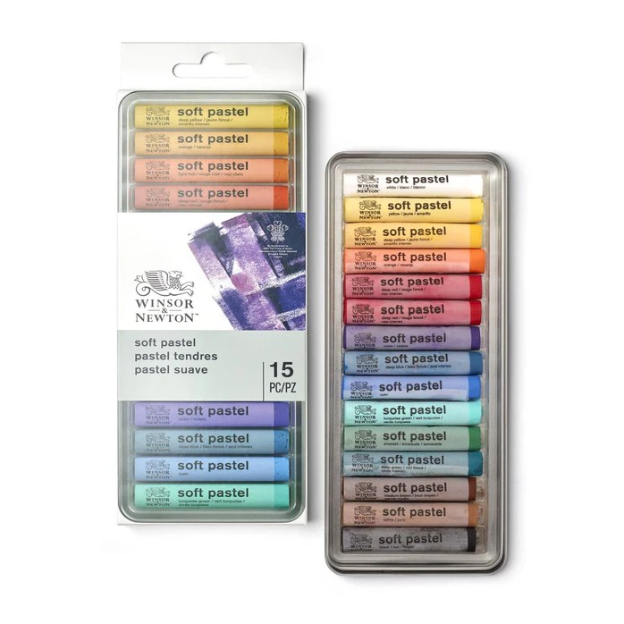 SET PASTELES WINSOR AND NEWTON X 15 COLORES