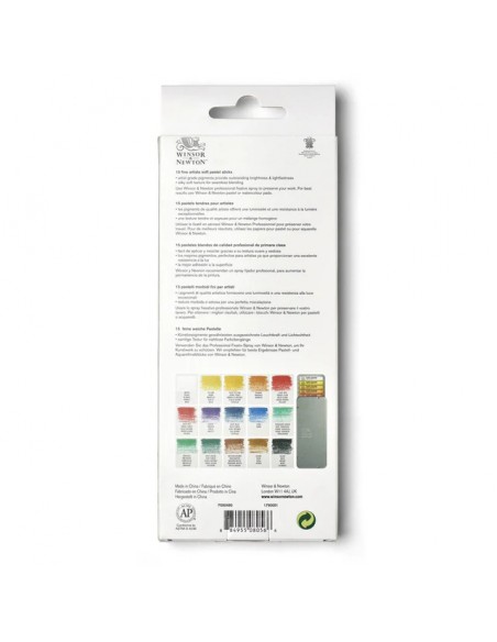 SET PASTELES WINSOR AND NEWTON X 15 COLORES