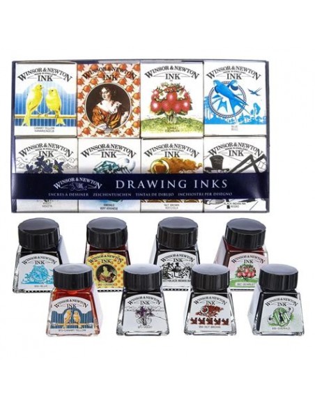 SET TINTA DIBUJO WINSOR AND NEWTON COLECCIÓN "HENRY"