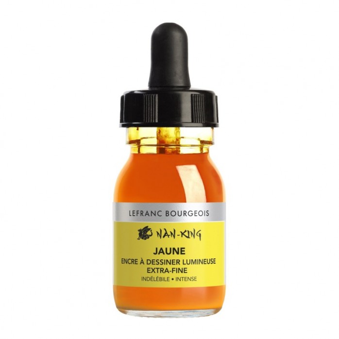 TINTA CHINA LEFRANC & BOURGEOIS NAN-KING EXTRA FINA 30ML, BASE AGUA, PERMANENTE, DISPONIBLE EN VARIOS COLORES