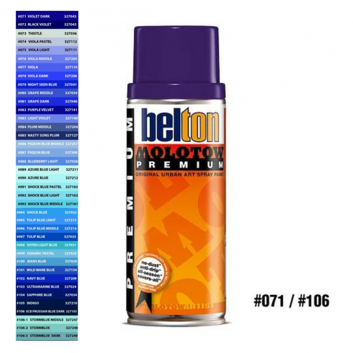 Bombe de peinture fluorescente Molotow Belton Premium Neon 400ml