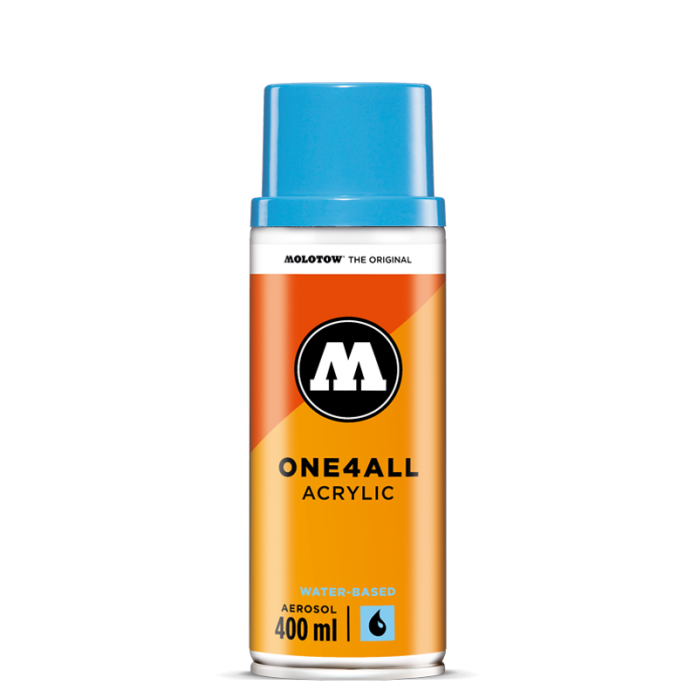 PINTURA ACRÍLICA PERMANENTE EN AEROSOL MOLOTOW ONE4ALL, 400ML, IDEAL PARA TODA SUPERFICIE, PERFECTA PARA LIENZO 2