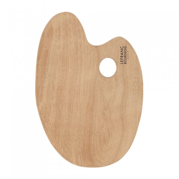 PALETA DE MADERA OVALADA LEFRANC & BOURGEOIS 33 X 22CM