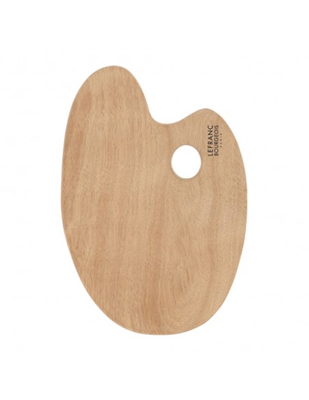 PALETA DE MADERA OVALADA LEFRANC & BOURGEOIS 33 X 22CM