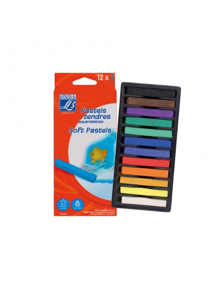 SET PASTELES SUAVES ACUARELABLES LEFRANC & BOURGEOIS X12 COLORES