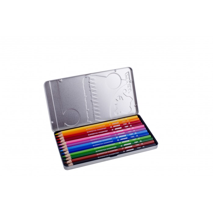 SET DE LAPICES DE COLORES JOLLY SUPERSTICKS CLASSICS CAJA X12 2