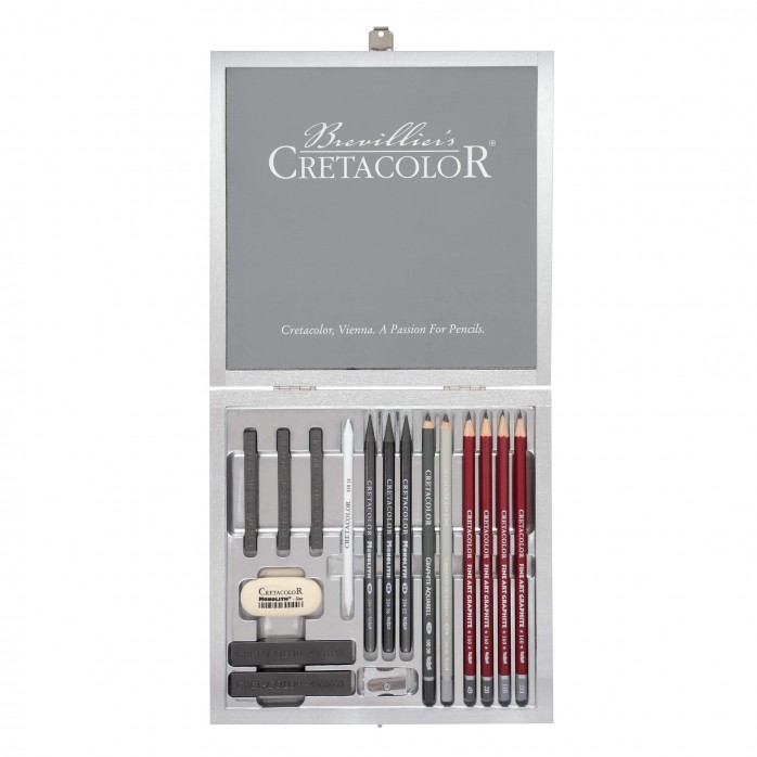SET SILVER BOX CRETACOLOR
