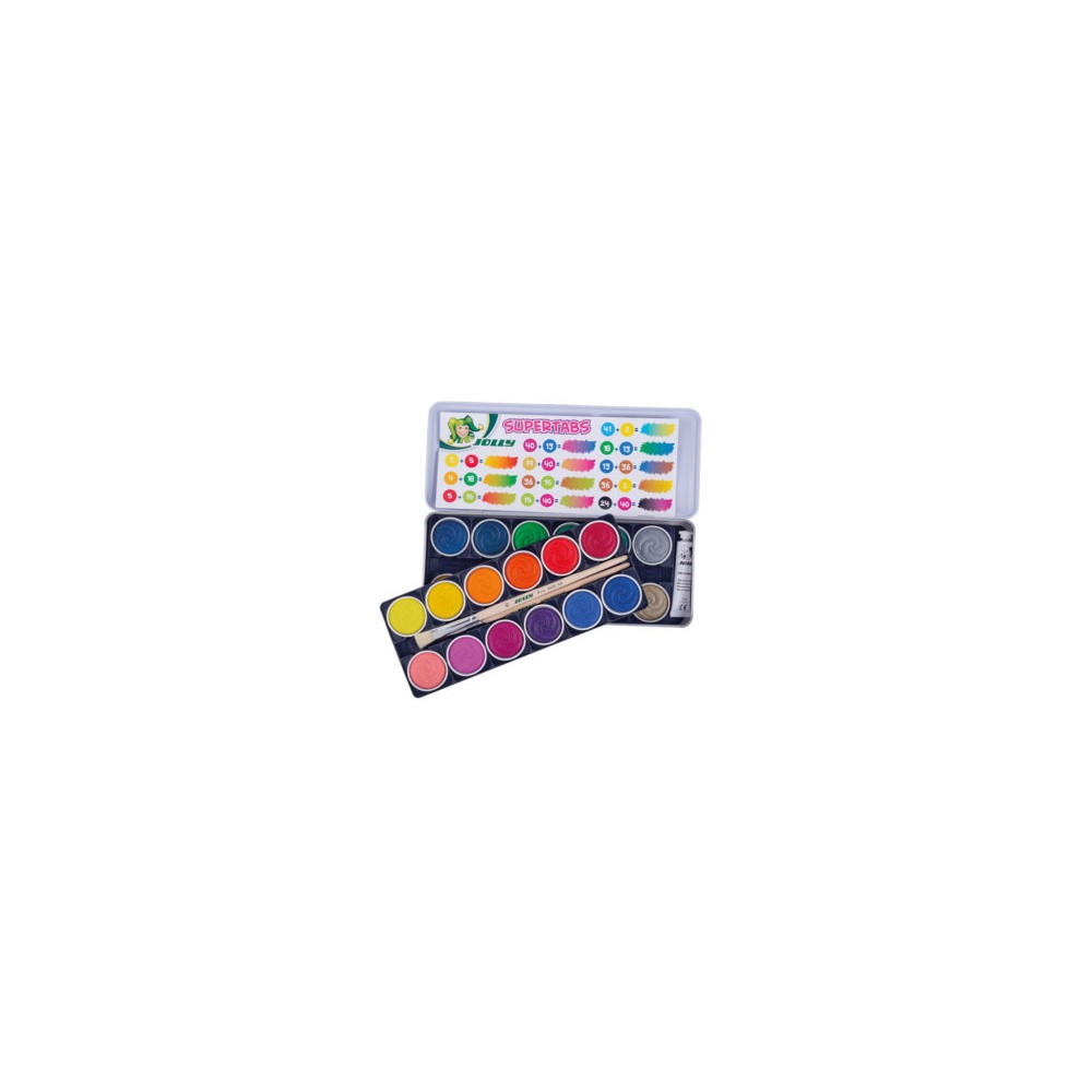 ACUARELAS SUPERTABS JOLLY 24 COLORES,...