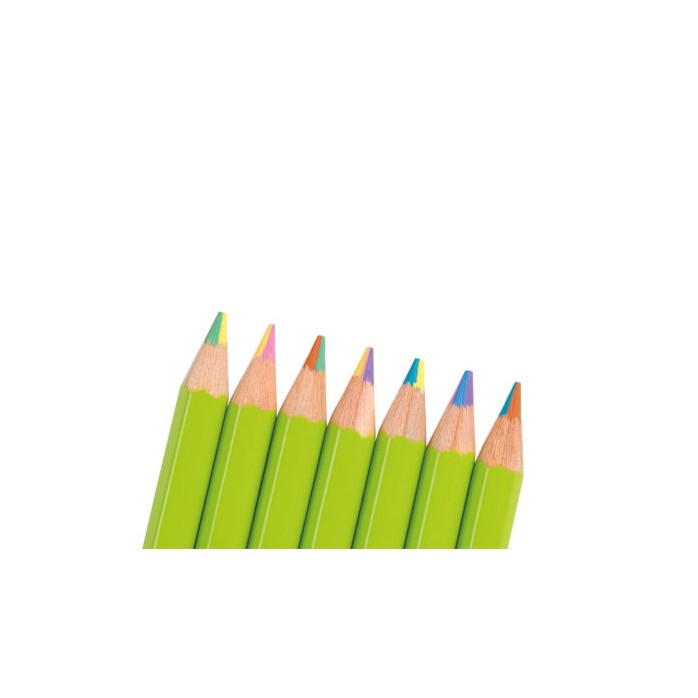 LÁPIZ ARCOIRIS CON MINA DE 4 COLORES JOLLY SUPERSTICKS RAINBOW, DISPONIBLES 2 COMBINACIONES 2