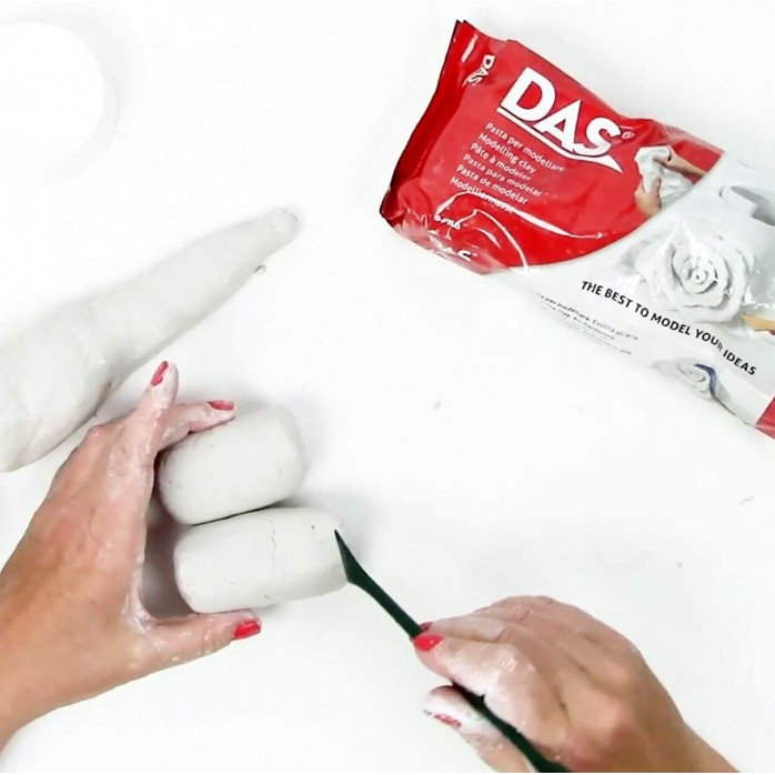 MASA PARA MODELAR DAS COLOR BLANCO, 500 G, SECADO AL AIRE 2