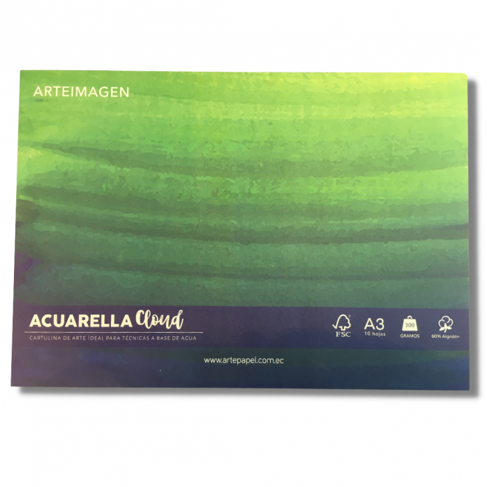 SKETCHPAD A3 CLOUD, PAPEL 60% ALGODÓN, 300G/M2, 10 HOJAS, FÁCIL ARRANCADO 2