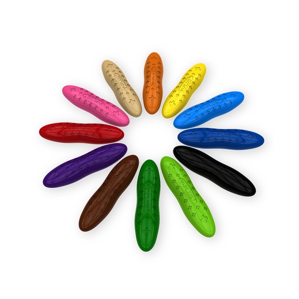 CRAYONES PEANUT Y-PLUS, 12 COLORES,...