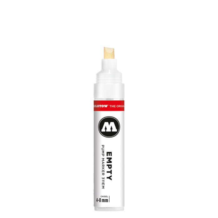 MARCADOR VACÍO MOLOTOW EMPTY PUMP MARKER 4-8MM CHISEL 2