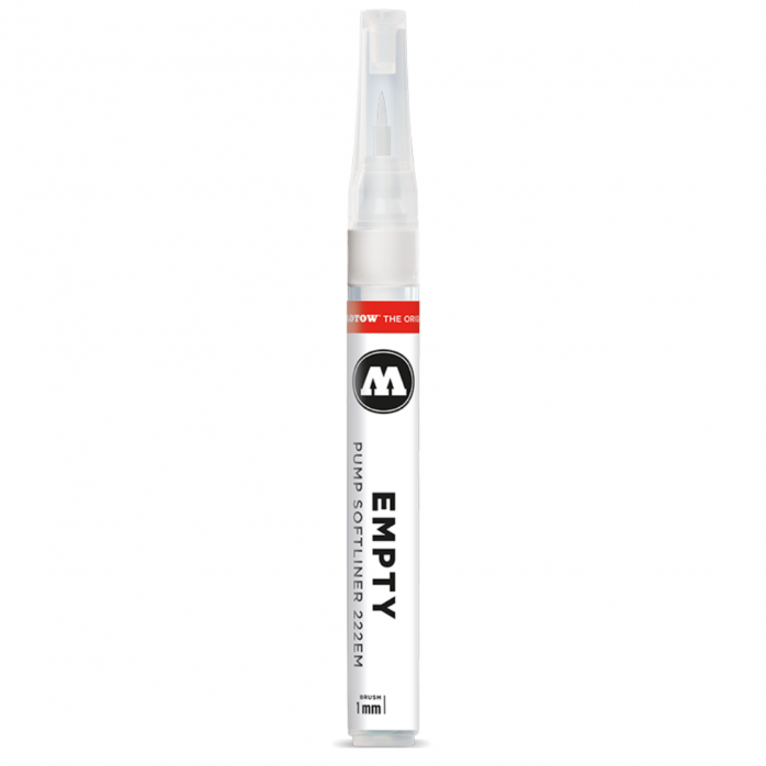 MARCADOR VACÍO MOLOTOW EMPTY PUMP MARKER SOFTLINER BRUSH 1MM