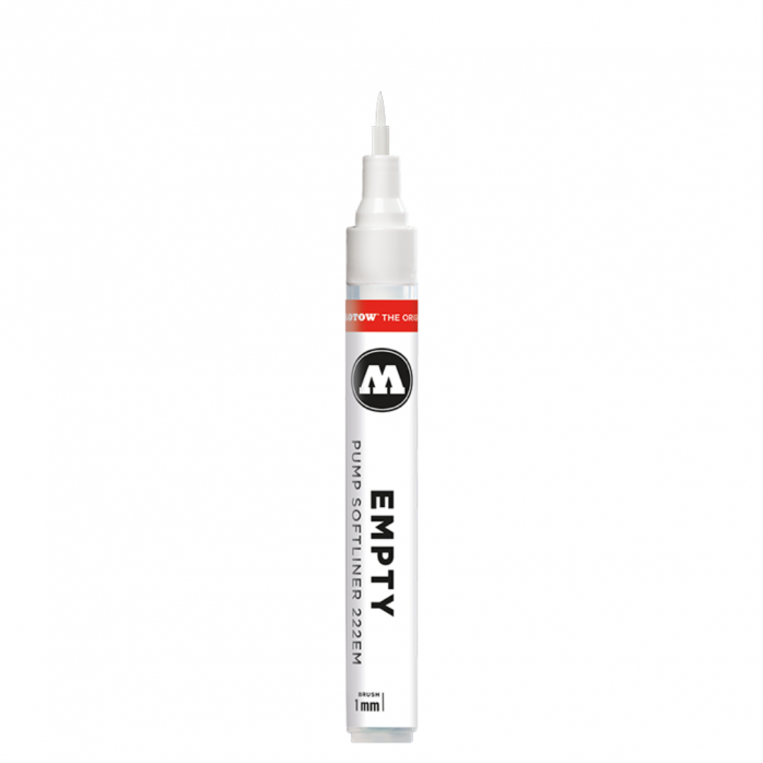 MARCADOR VACÍO MOLOTOW EMPTY PUMP MARKER SOFTLINER BRUSH 1MM 2