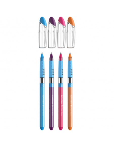 SET BOLIGRAFOS SCHNEIDER SLIDER BASIC X4
