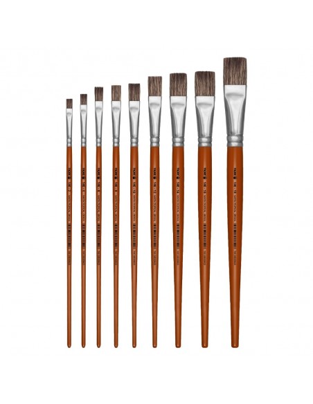 PINCEL TIGRE MARTA TROPICAL, PLANO NATURAL, SUAVE, CABO CORTO, MEDIDA DE REF. 146